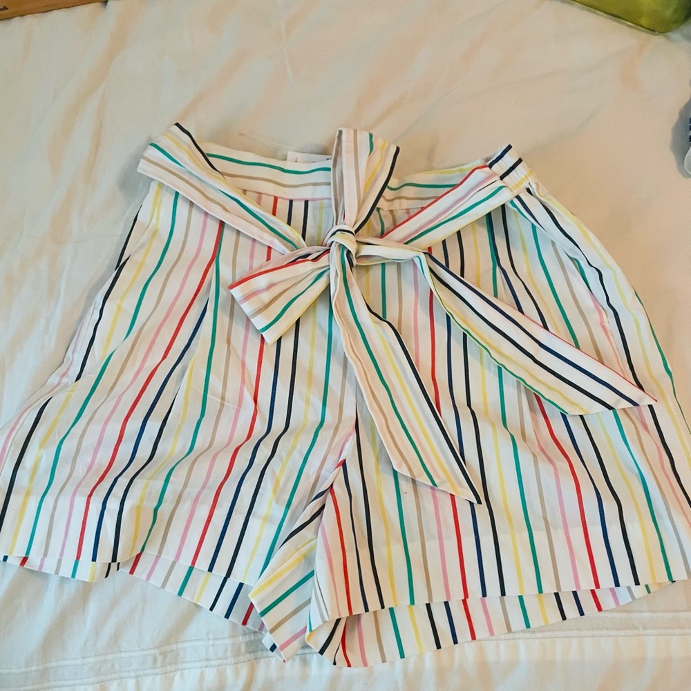 J crew bow front tie shorts